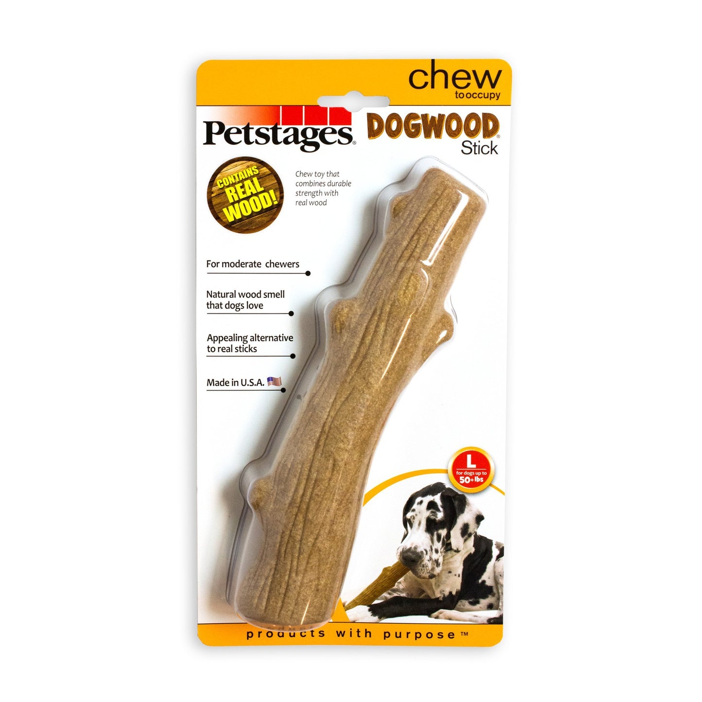 Petstages Dogwood Durable Stick - Chew Toys