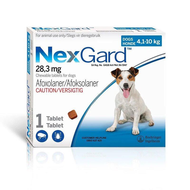 NexGard 4-10kg single (1 Pack) - Tick & Flea Control