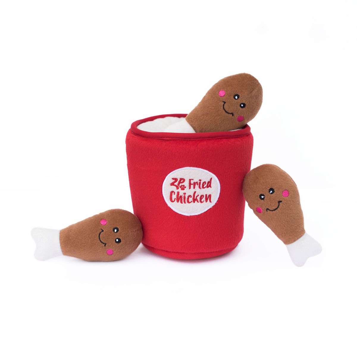 ZippyPaws Bucket of Chicken Burrow - Interactive Toys