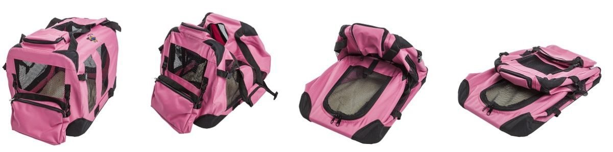 Cosmic Pets Collapsible Pet Carrier Maroon - Collapsible Carriers