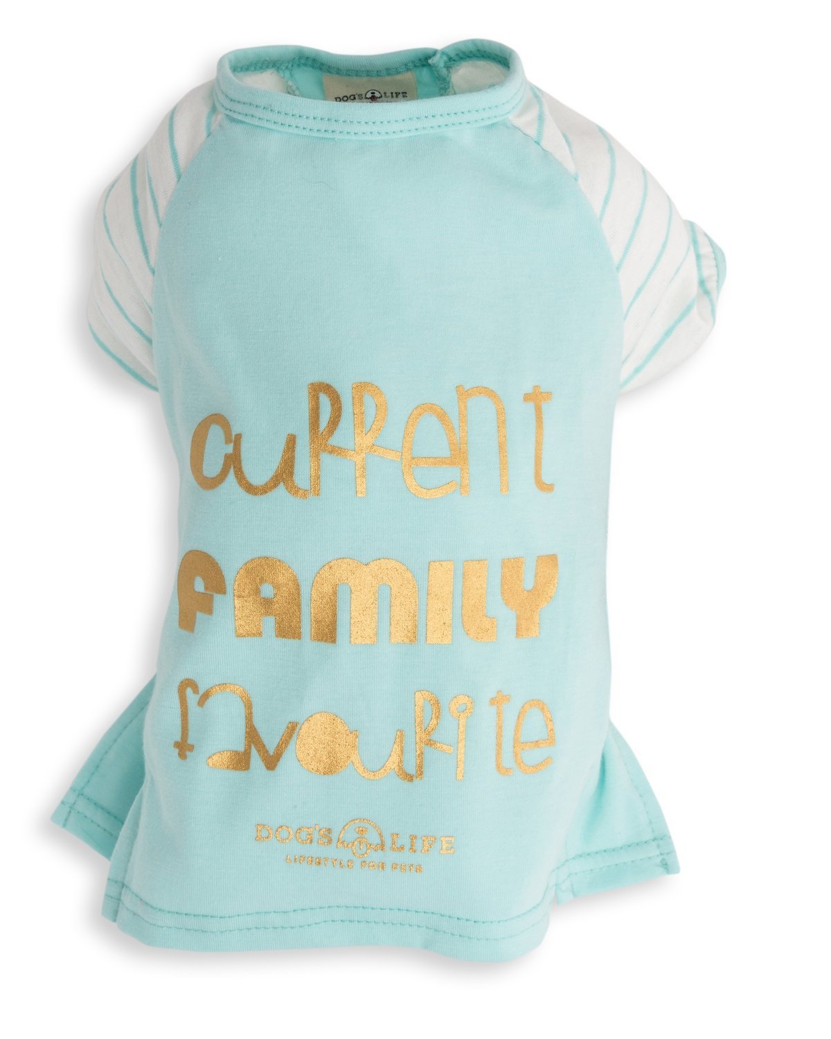 Dog's Life Current Family Favourite Tee Turquoise - Clothing