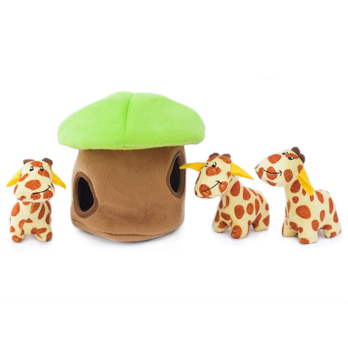 ZippyPaws Giraffe Lodge Burrow - Interactive Toys