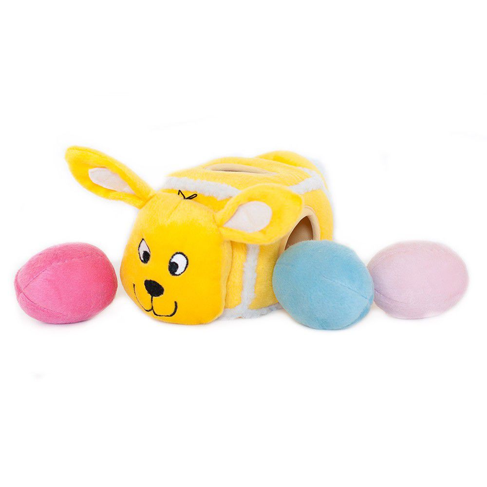 ZippyPaws Hide-An-Egg-Bunny Burrow - Interactive Toys