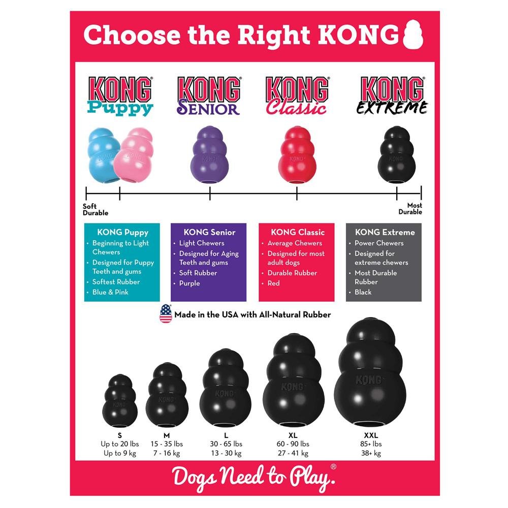 KONG Black Extreme Treat Toy - Chew Toys