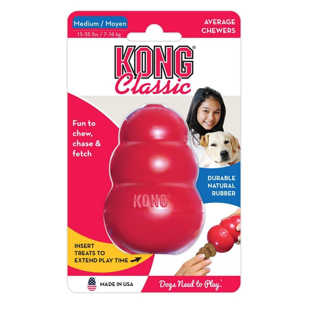 KONG Classic Red Treat Toy - Chew Toys