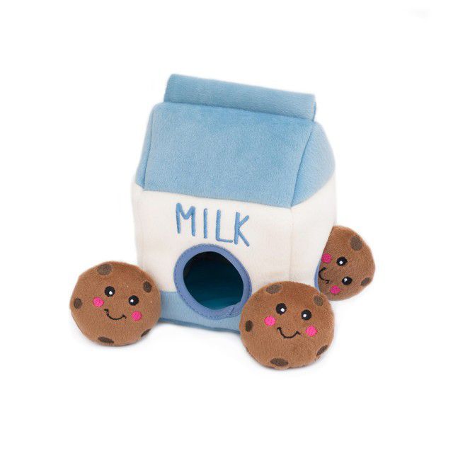 ZippyPaws Milk and Cookies Burrow - Interactive Toys