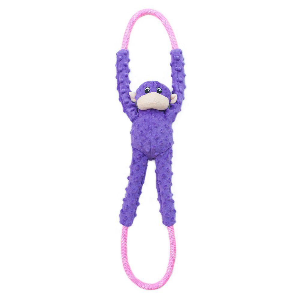 ZippyPaws Monkey RopeTugz Purple - Rope Toys