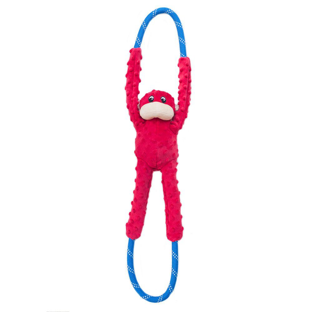 ZippyPaws Monkey RopeTugz Red - Rope Toys