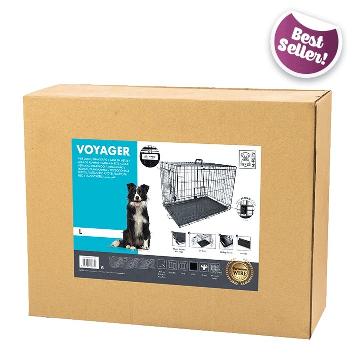 MPET Voyager Wire Crate Black - Crates