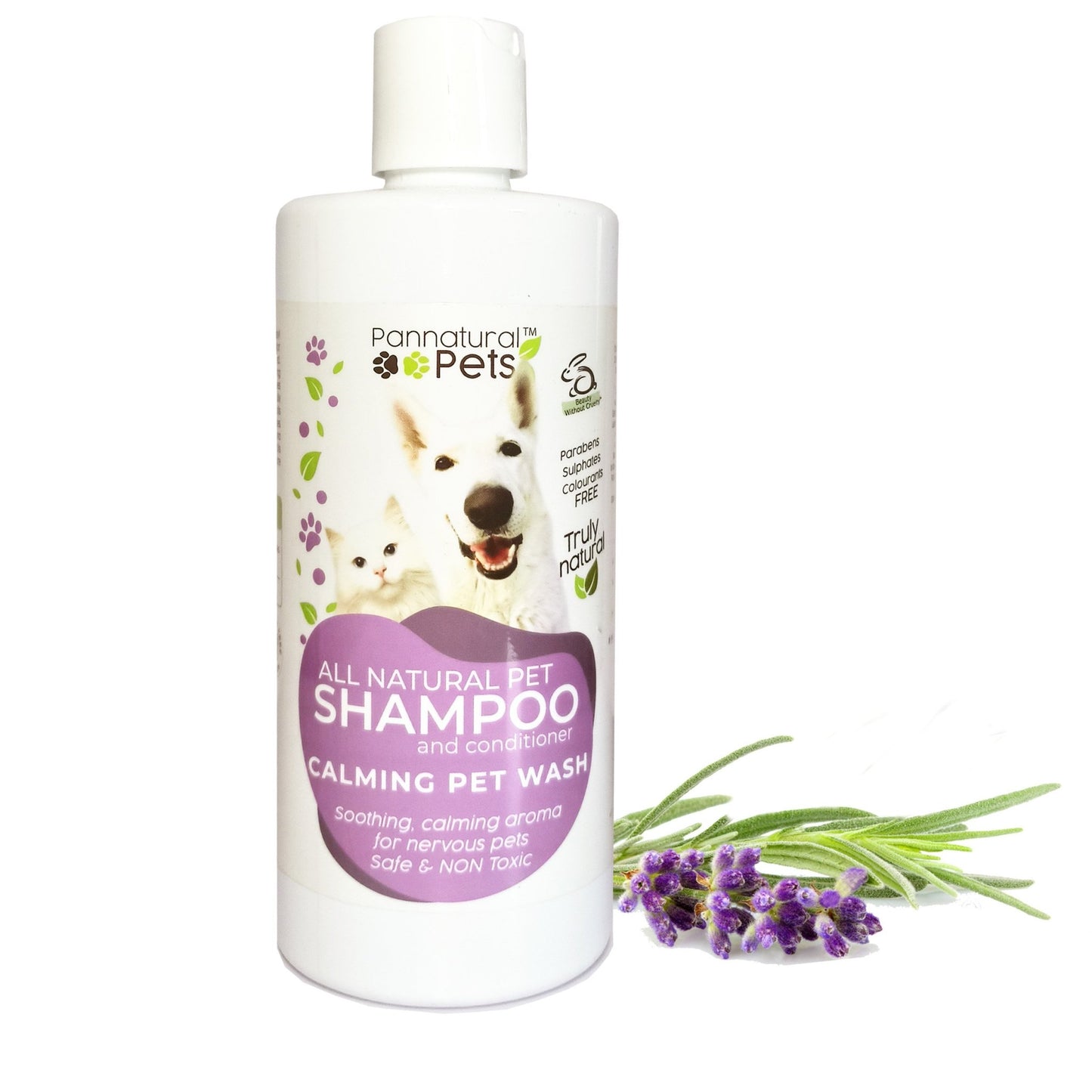 Pannatural Pets Shampoo: Calming Lavender Petwash - Shampoo and Conditioners