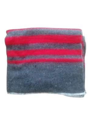 Supa Chew Woven Blanket Grey Striped - Blankets