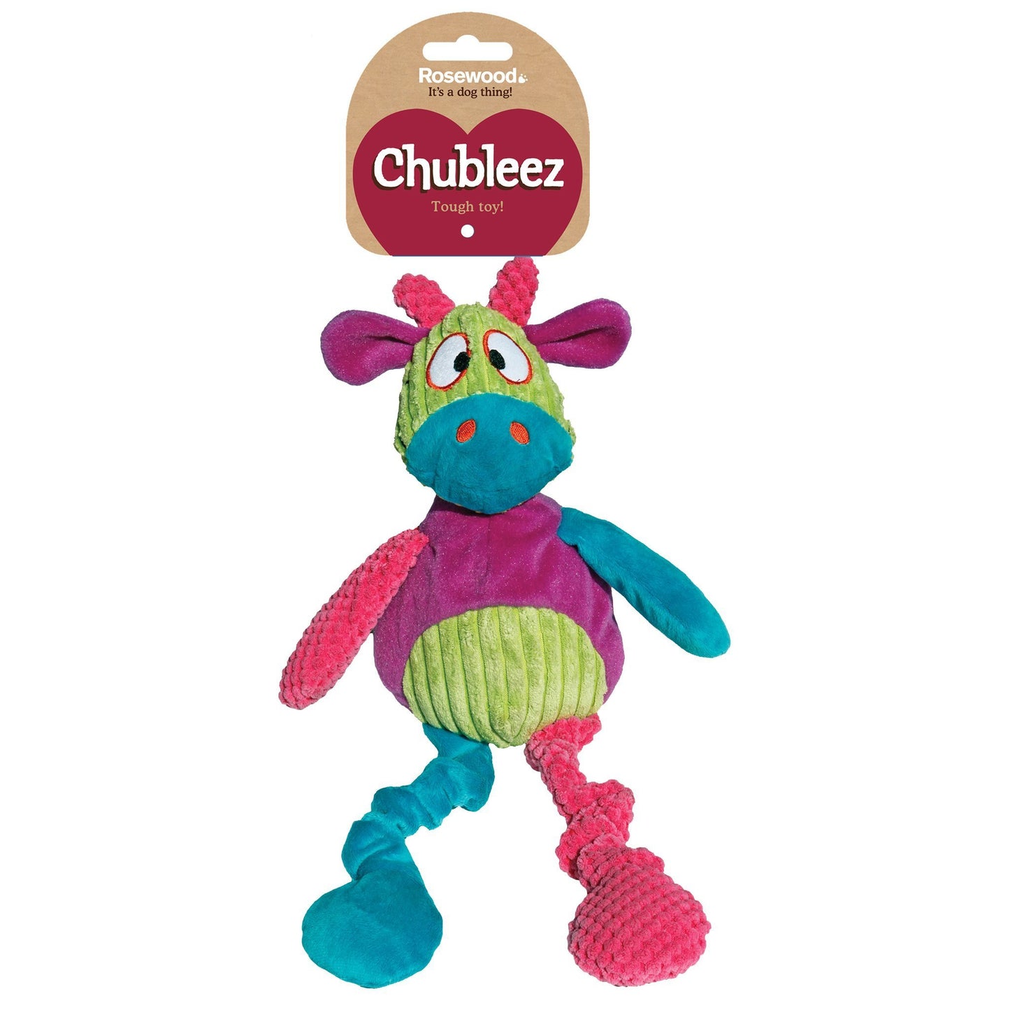 Rosewood Chubleez Chloe Cow - Squeaker Toys
