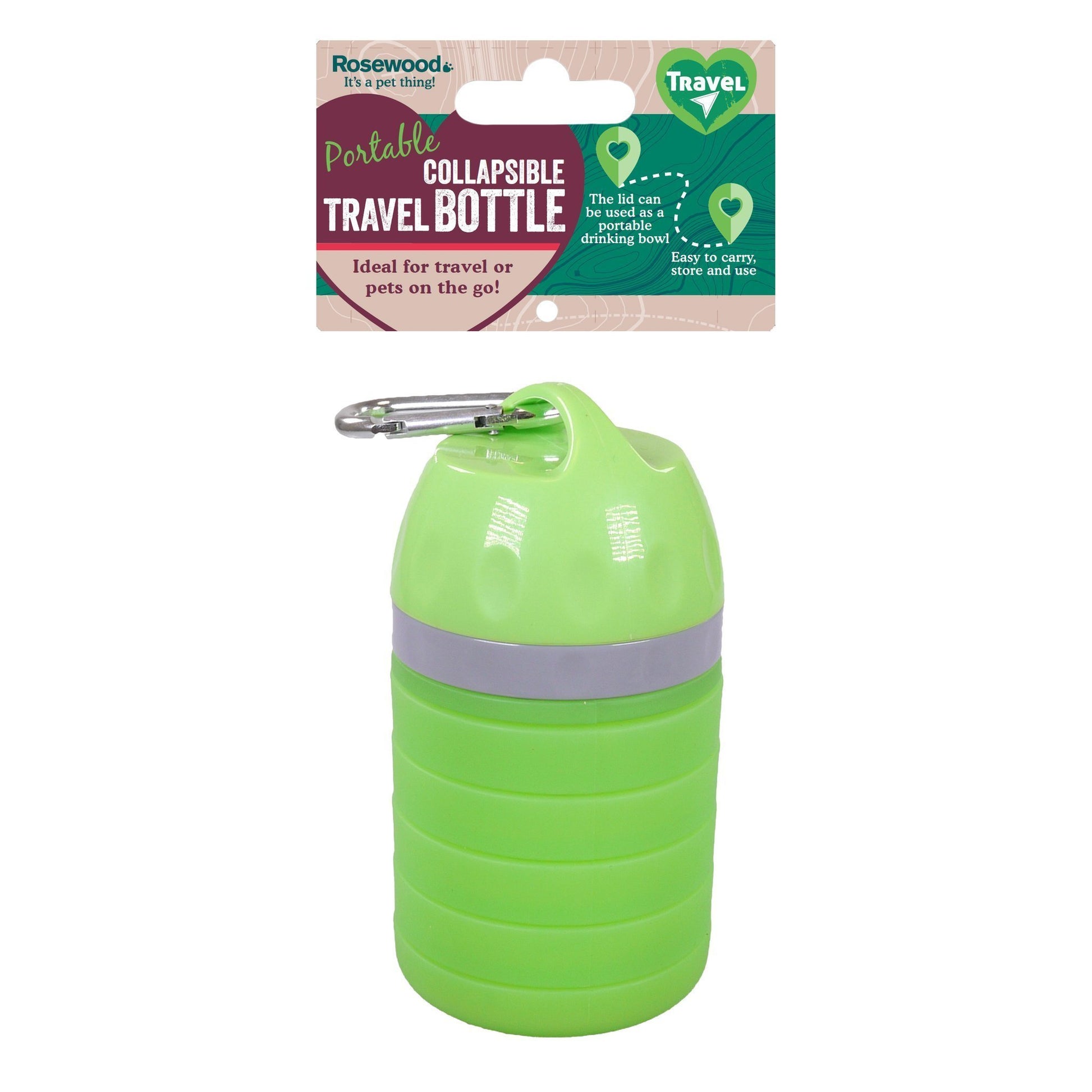 Rosewood Portable Collapsible Travel Bottle - Water Bottles