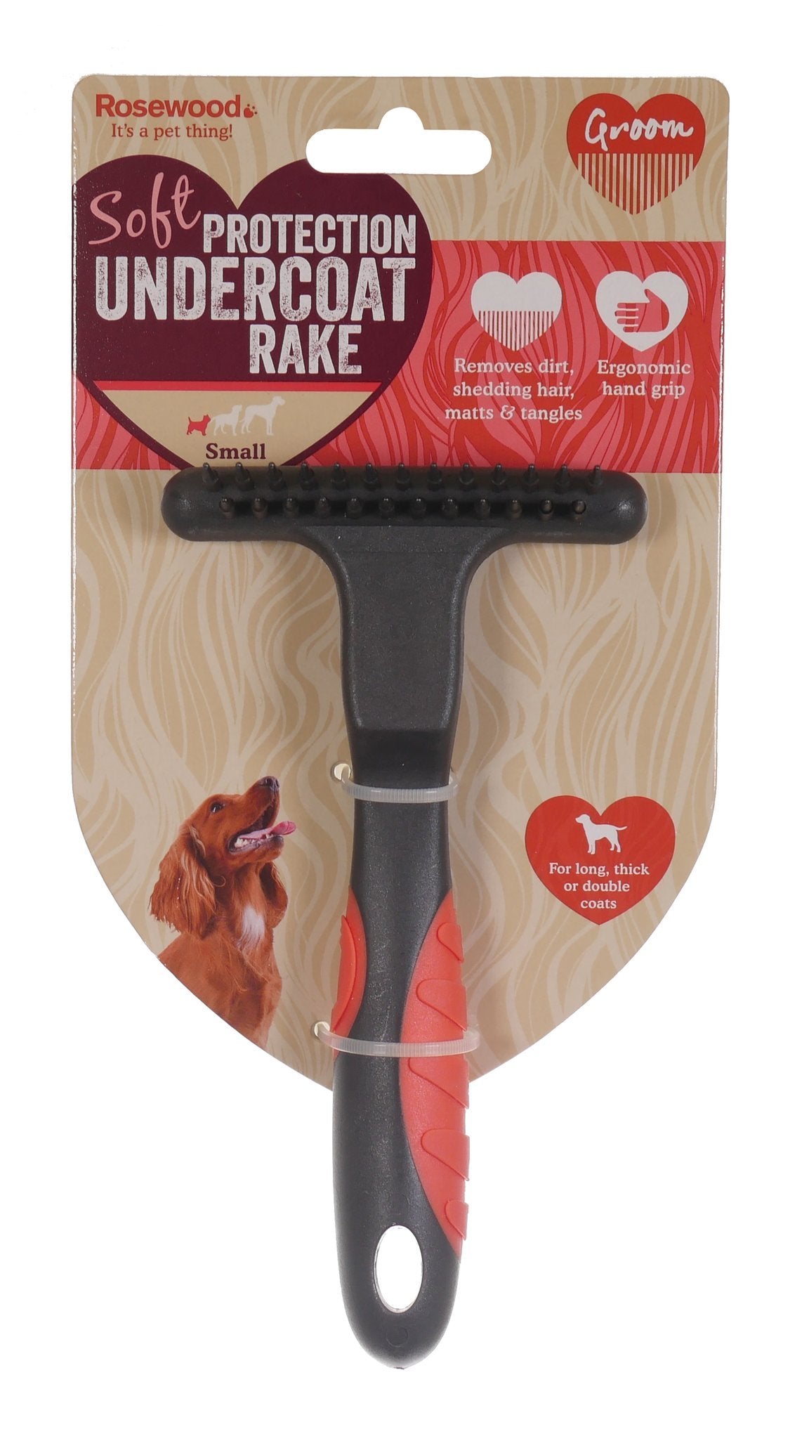Rosewood Salon Grooming Undercoat Rake - Brushes