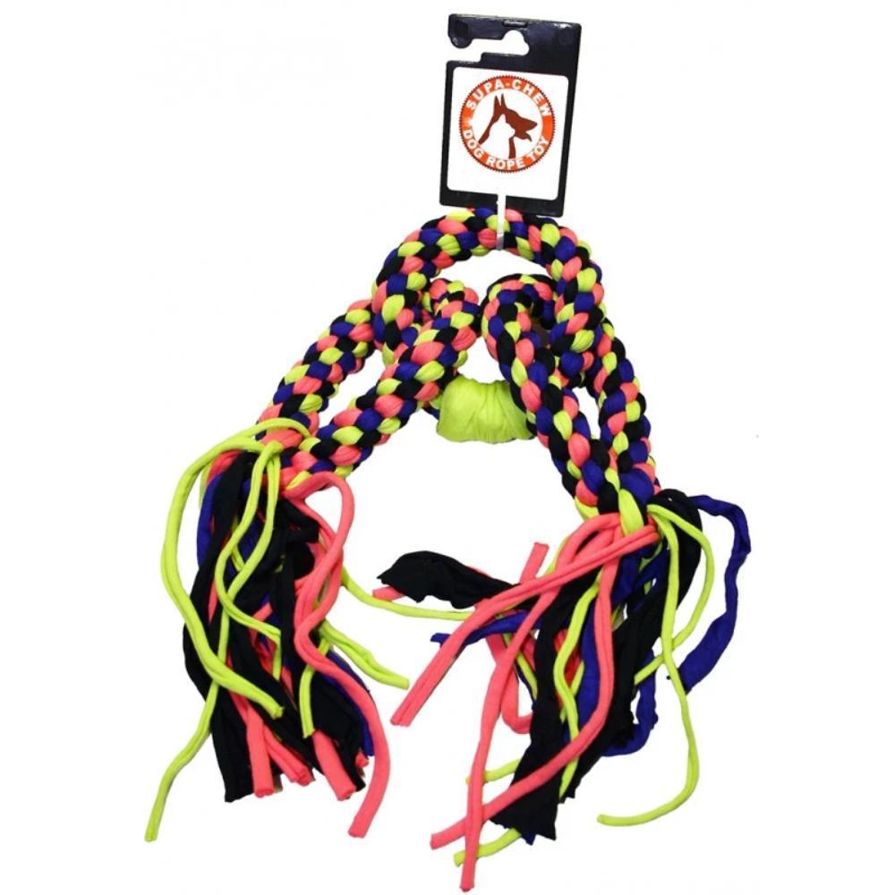 Supa Chew 100% Cotton Rope Toy - 3 Rings - Rope Toys