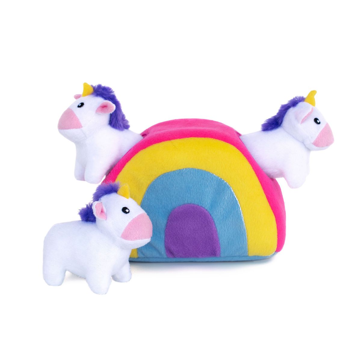 Zippypaws Unicorns in Rainbow Burrow - Interactive Toys