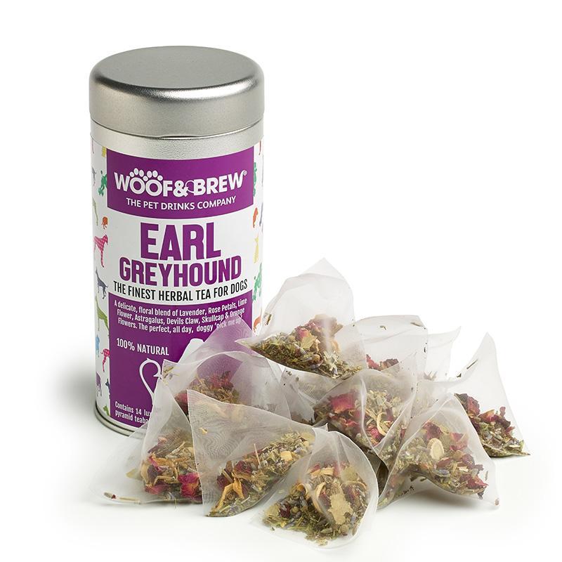 Woof & Brew Earl Greyhound Tin - Herbal Teas